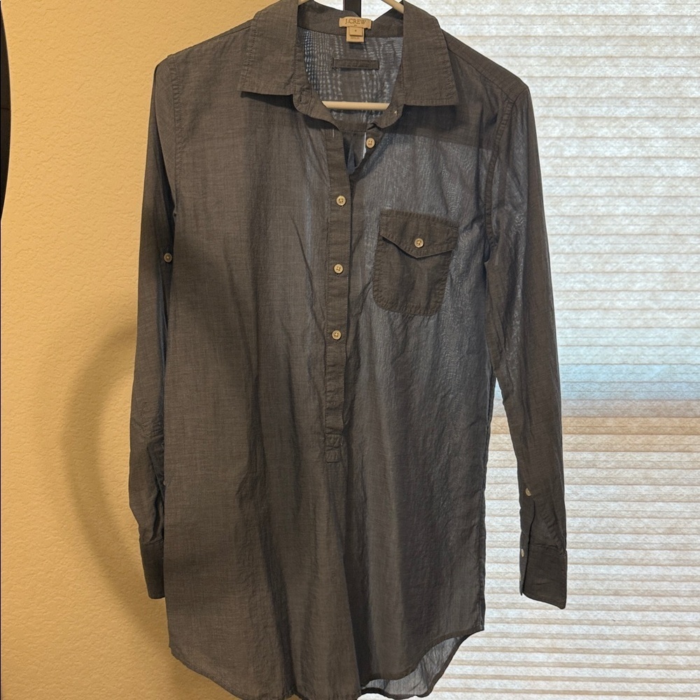 J. Crew Denim Casual Button-Down Shirt